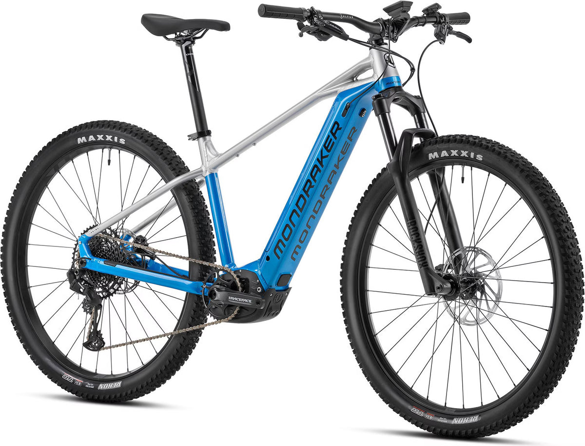 Mondraker Prime 29 VTT Électrique Semi-Rigide SRAM 12V Bosch 120 Nm 625 Wh Bleu/Argent