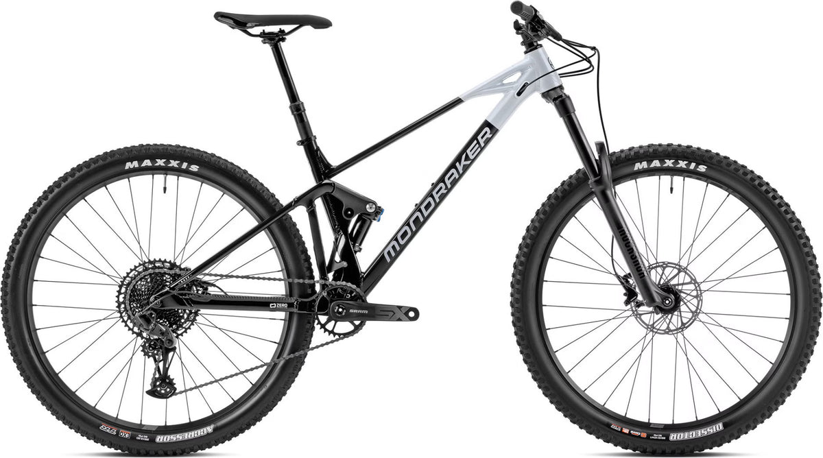 VTT Tout-Suspendu Mondraker Raze – Sram SX Eagle 12V, RockShox 35 Gold 150mm, 29'' Noir / Blanc