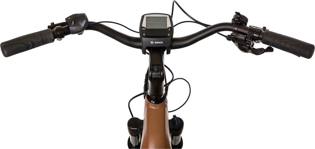 Vélo de Ville Électrique Bicyklet Victoire Shimano Alivio 9V 400Wh 700mm Marron