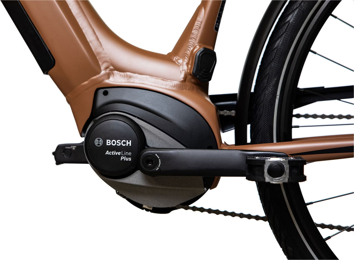 Vélo de Ville Électrique Bicyklet Victoire Shimano Alivio 9V 400Wh 700mm Marron