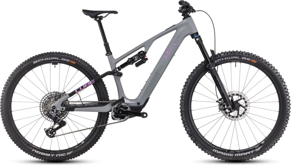 Cube AMS Hybrid One44 C:68X TM 400X 29'' VTT Électrique Tout-Suspendu SRAM 12V Bosch 60 Nm 400 Wh Gris Vert Swamp 2025