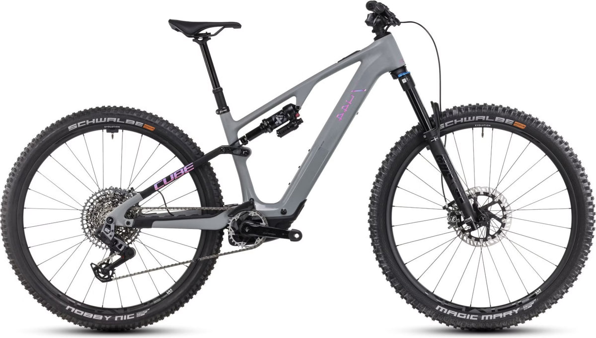 Cube AMS Hybrid One44 C:68X TM 400X 29'' VTT Électrique Tout-Suspendu SRAM 12V Bosch 60 Nm 400 Wh Gris Vert Swamp 2025