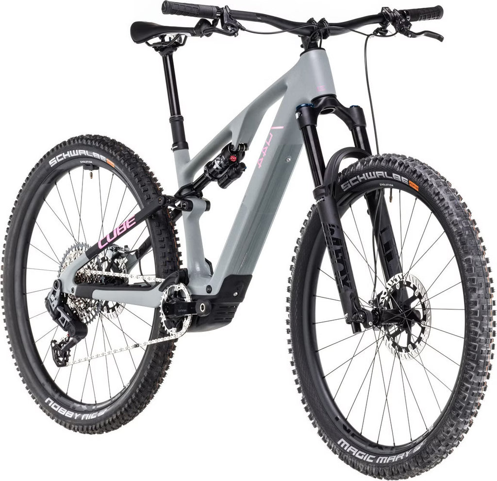 Cube AMS Hybrid One44 C:68X TM 400X 29'' VTT Électrique Tout-Suspendu SRAM 12V Bosch 60 Nm 400 Wh Gris Vert Swamp 2025