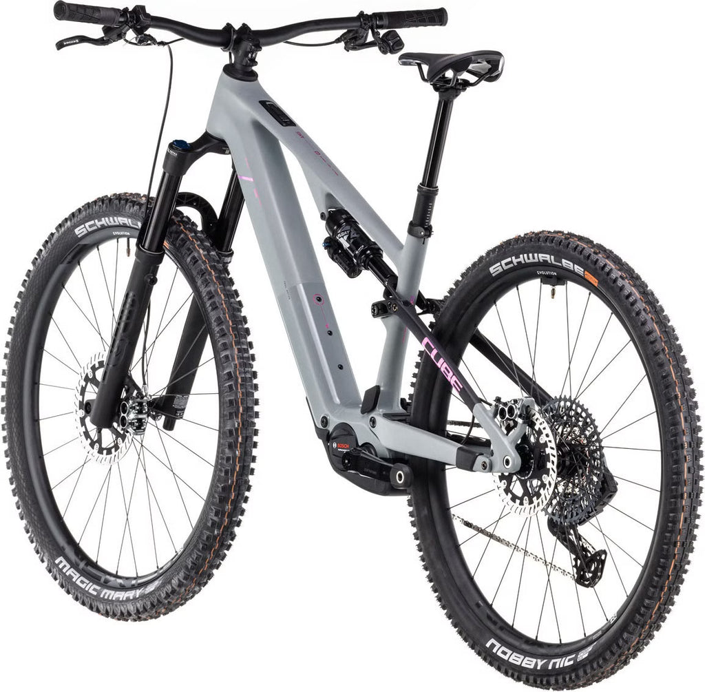Cube AMS Hybrid One44 C:68X TM 400X 29'' VTT Électrique Tout-Suspendu SRAM 12V Bosch 60 Nm 400 Wh Gris Vert Swamp 2025