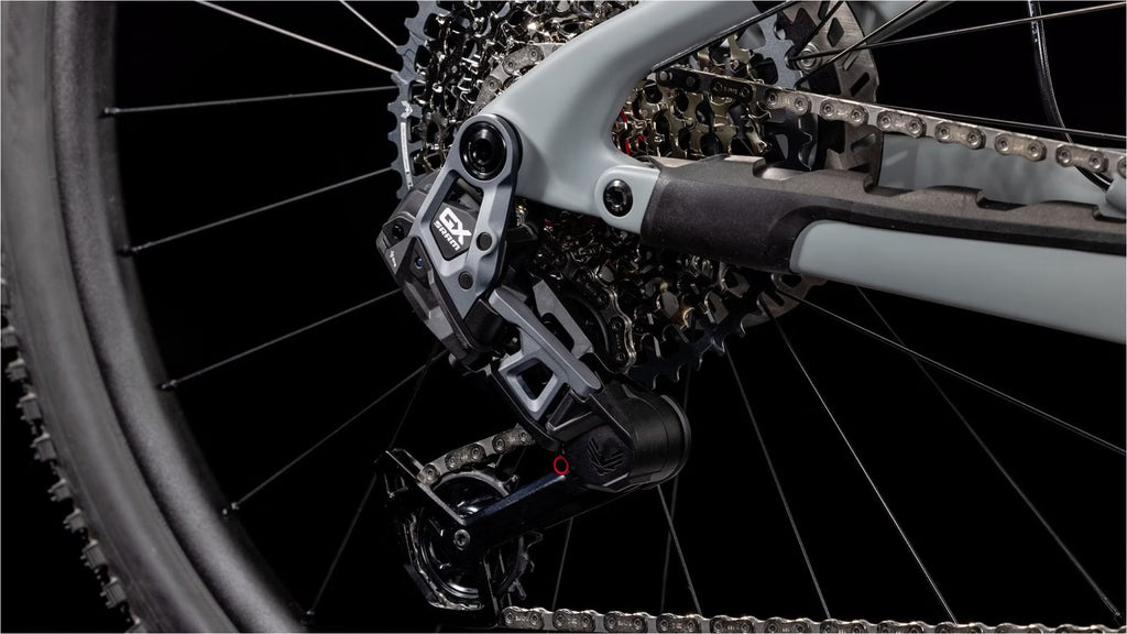 Cube AMS Hybrid One44 C:68X TM 400X 29'' VTT Électrique Tout-Suspendu SRAM 12V Bosch 60 Nm 400 Wh Gris Vert Swamp 2025