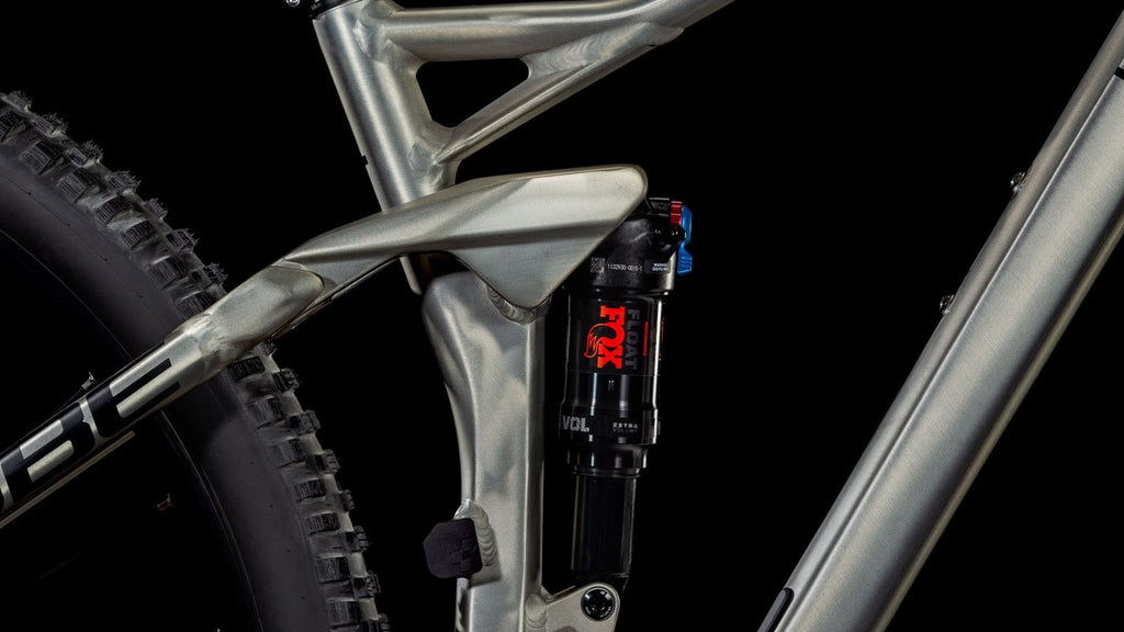 VTT Tout-Suspendu Cube Stereo One22 Race – Shimano XT 12V, Fox 34 Float 130mm, 29'' Argent Raw Metal 2025