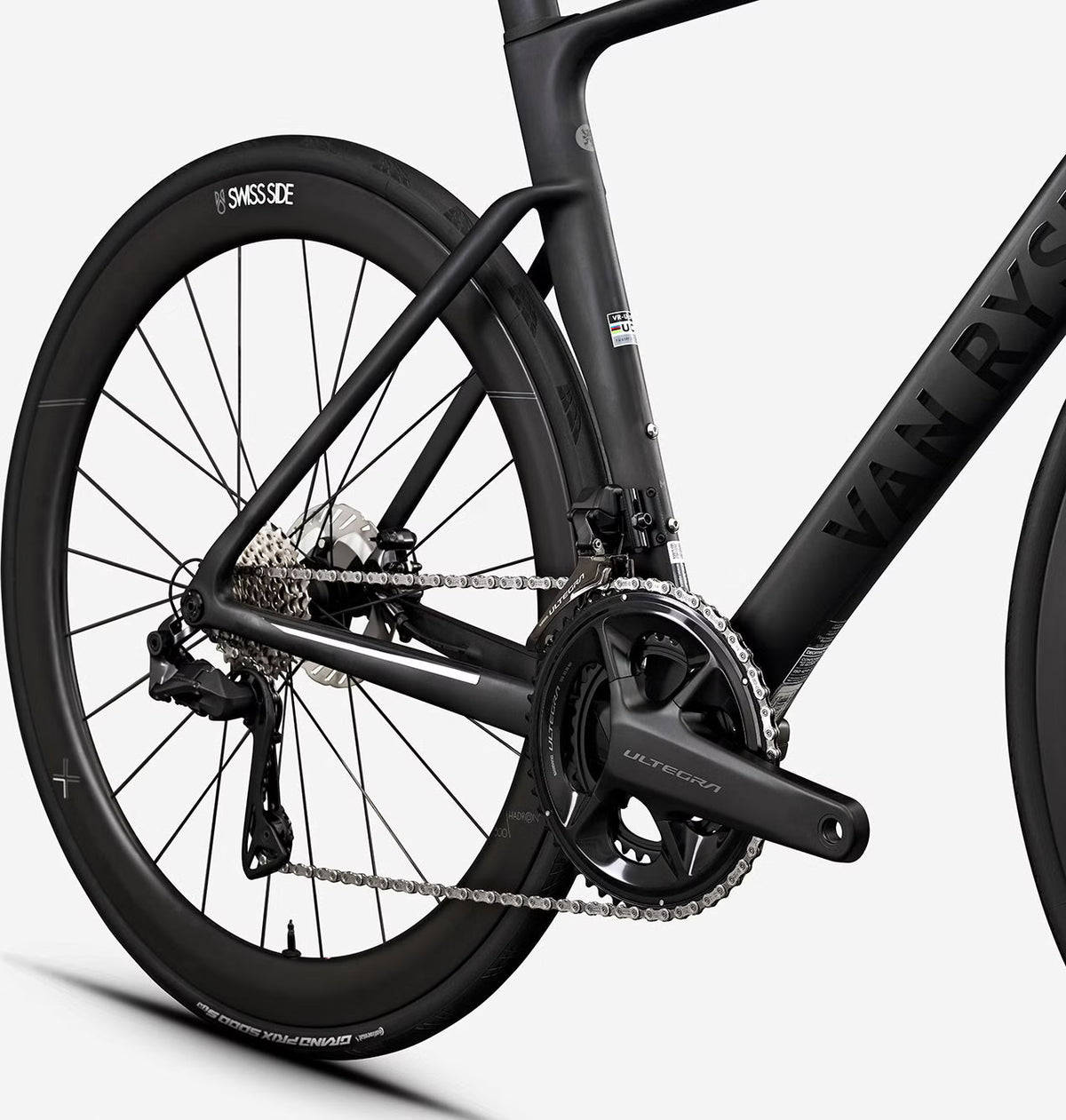 Vélo de Route Van Rysel RCR Pro Shimano Ultegra Di2 12V 700 mm Noir Carbon Raw