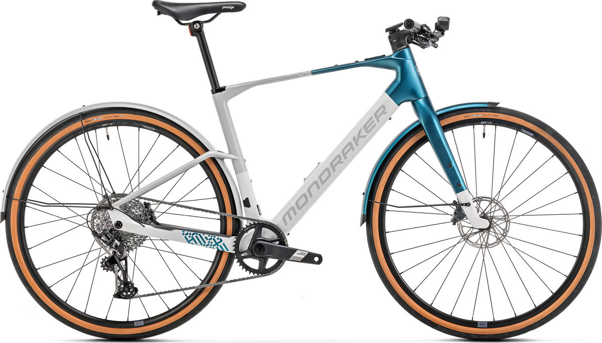 Vélo de Ville Électrique Mondraker Dusty X Sram Apex XPLR 12V 350Wh 700mm Gris/Bleu