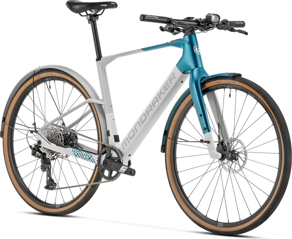 Vélo de Ville Électrique Mondraker Dusty X Sram Apex XPLR 12V 350Wh 700mm Gris/Bleu