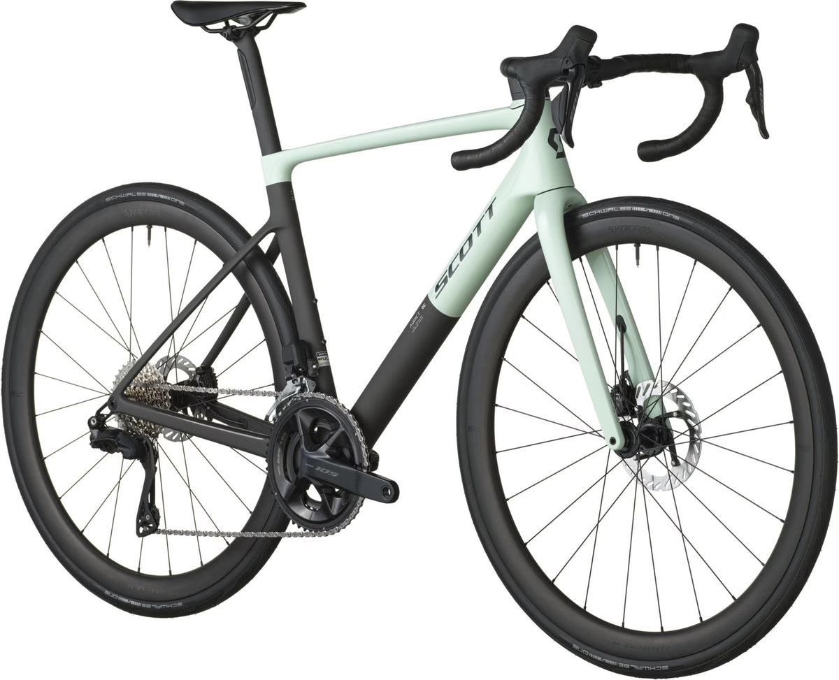 Vélo de Route Scott Addict RC 30 Shimano 105 Di2 12V 700 mm Vert/Noir 2026