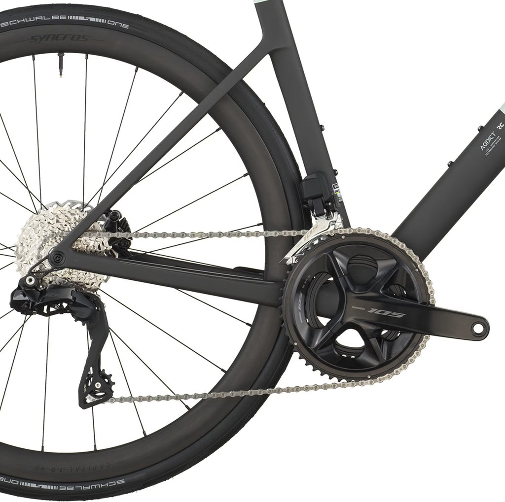 Vélo de Route Scott Addict RC 30 Shimano 105 Di2 12V 700 mm Vert/Noir 2026