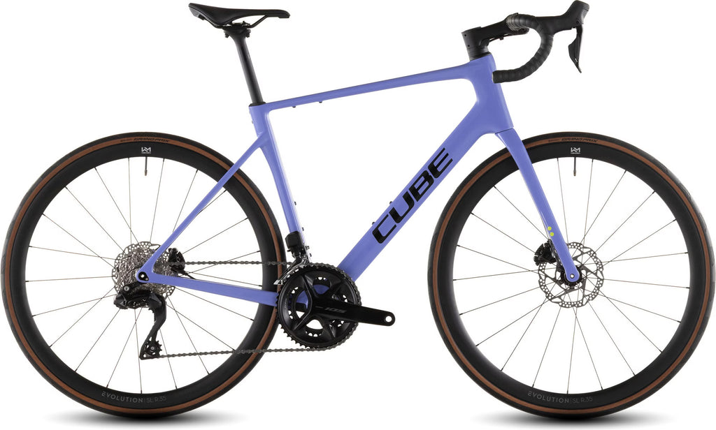 Vélo de Route Cube Attain C:62 SLX Shimano 105 Di2 12V 700 mm Violet Lucid Lilac 2026