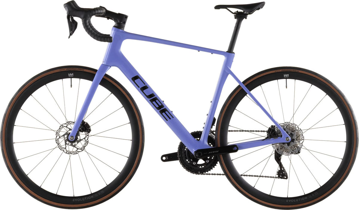 Vélo de Route Cube Attain C:62 SLX Shimano 105 Di2 12V 700 mm Violet Lucid Lilac 2026