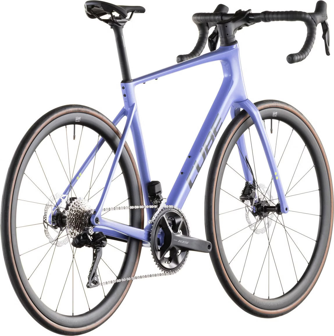 Vélo de Route Cube Attain C:62 SLX Shimano 105 Di2 12V 700 mm Violet Lucid Lilac 2026