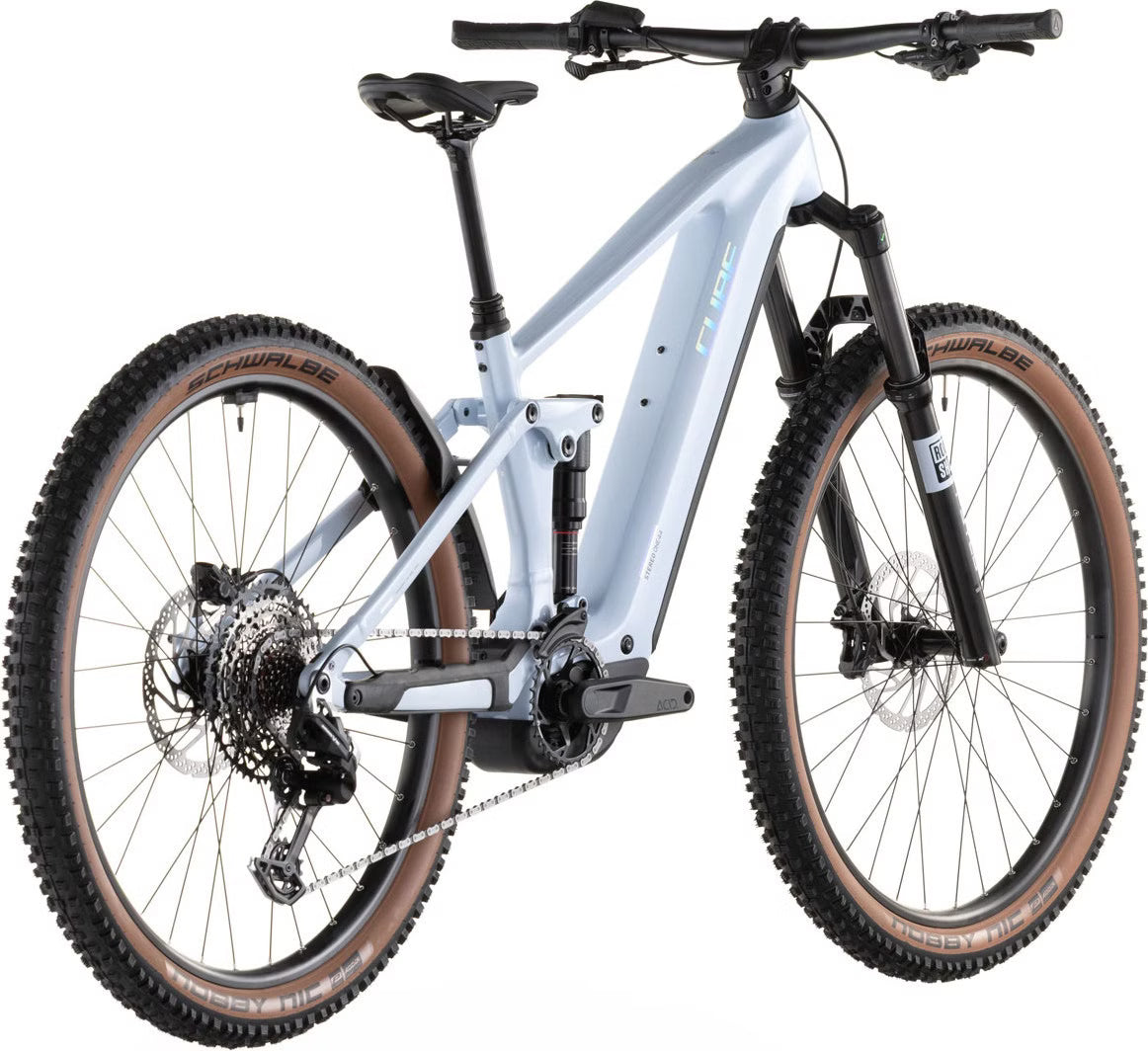 Cube Stereo Hybrid One44 EX 800 – VTT Électrique Aluminium Bosch 800Wh 120 Nm SRAM Eagle 12v 29" – Bleu Ice 2026