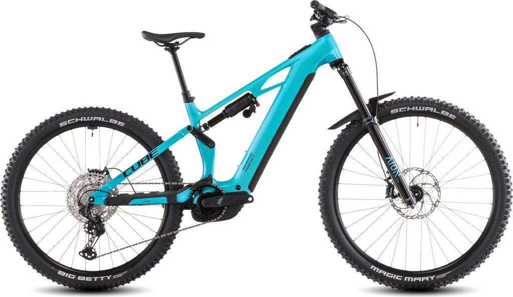 Cube Stereo Hybrid One77 HPC Race 800 – VTT Électrique Carbone Bosch 800Wh 120 Nm Shimano XT 12v Mullet 29"/27.5" – Bleu Swimming Pool 2026