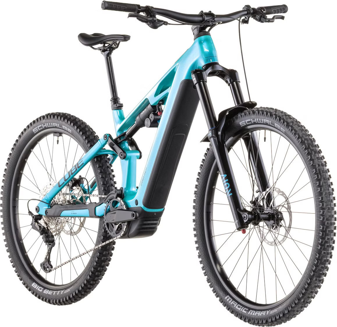 Cube Stereo Hybrid One77 HPC Race 800 – VTT Électrique Carbone Bosch 800Wh 120 Nm Shimano XT 12v Mullet 29"/27.5" – Bleu Swimming Pool 2026