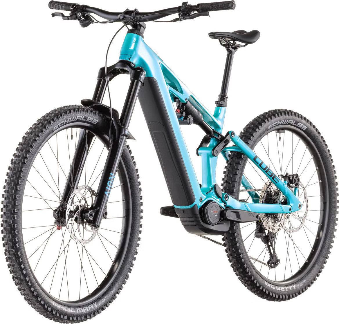 Cube Stereo Hybrid One77 HPC Race 800 – VTT Électrique Carbone Bosch 800Wh 120 Nm Shimano XT 12v Mullet 29"/27.5" – Bleu Swimming Pool 2026