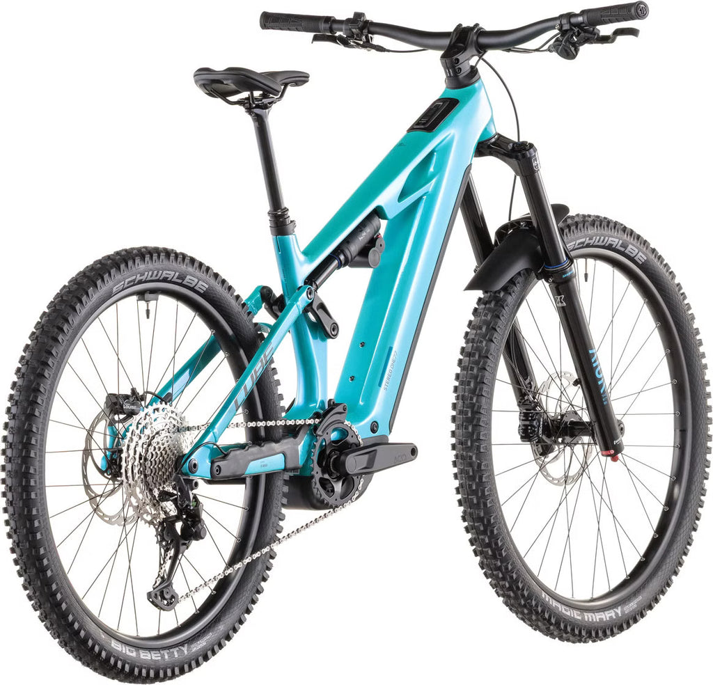 Cube Stereo Hybrid One77 HPC Race 800 – VTT Électrique Carbone Bosch 800Wh 120 Nm Shimano XT 12v Mullet 29"/27.5" – Bleu Swimming Pool 2026