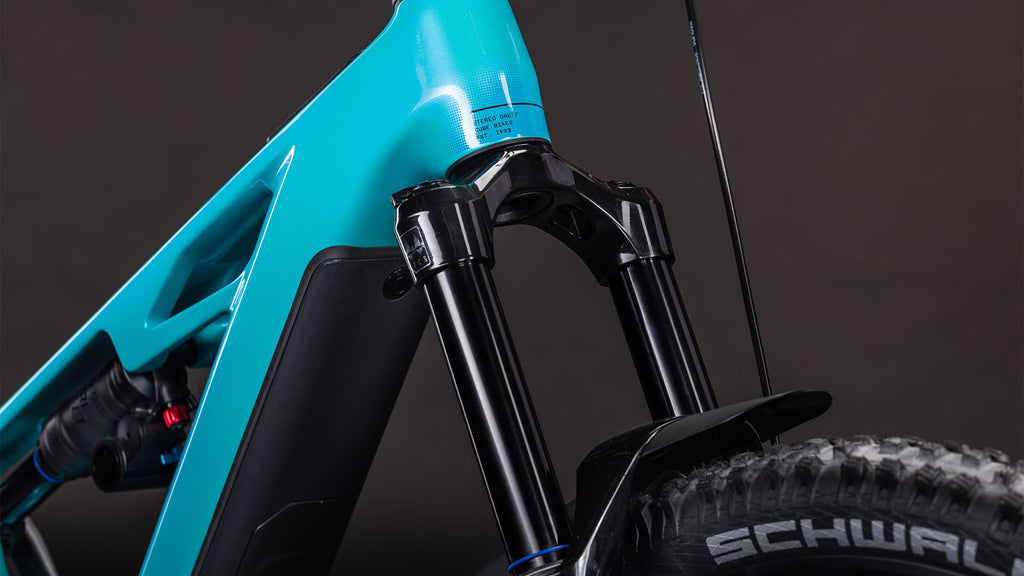Cube Stereo Hybrid One77 HPC Race 800 – VTT Électrique Carbone Bosch 800Wh 120 Nm Shimano XT 12v Mullet 29"/27.5" – Bleu Swimming Pool 2026