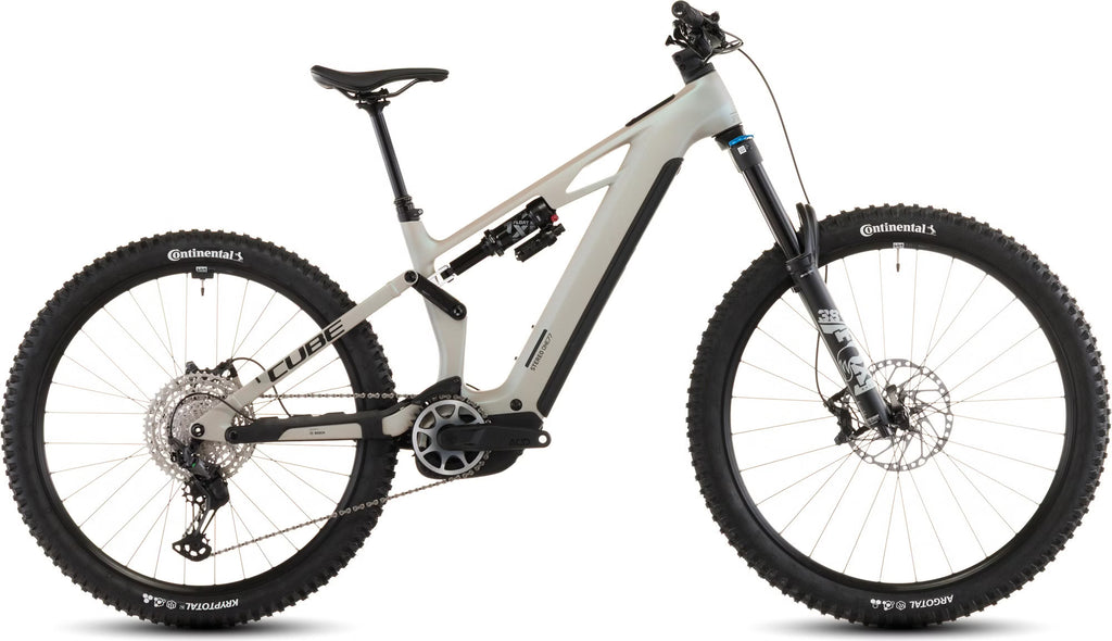 VTT Électrique Tout-Suspendu Cube Stereo Hybrid One77 HPC SLX 800 – Bosch CX 120Nm, 800Wh, Shimano XT 12V, MX 29/27.5'' Beige Glint Sand 2026