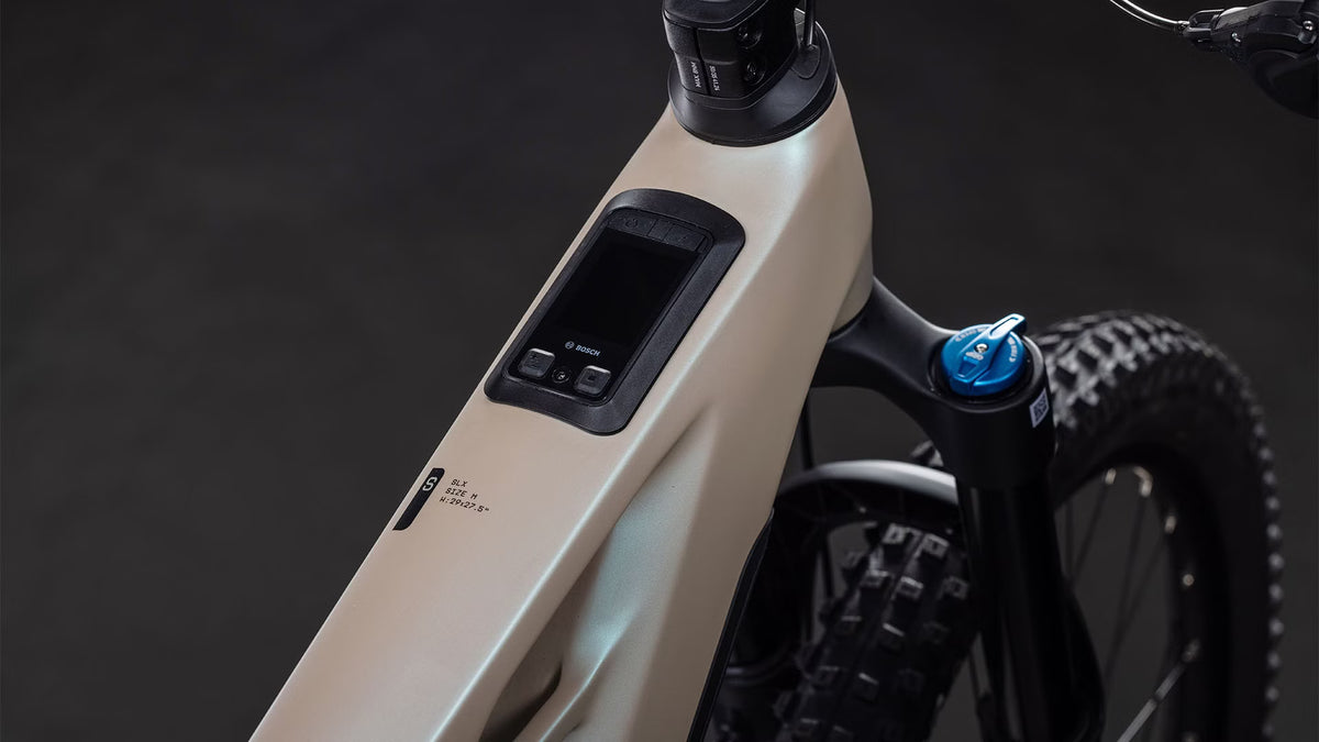 VTT Électrique Tout-Suspendu Cube Stereo Hybrid One77 HPC SLX 800 – Bosch CX 120Nm, 800Wh, Shimano XT 12V, MX 29/27.5'' Beige Glint Sand 2026