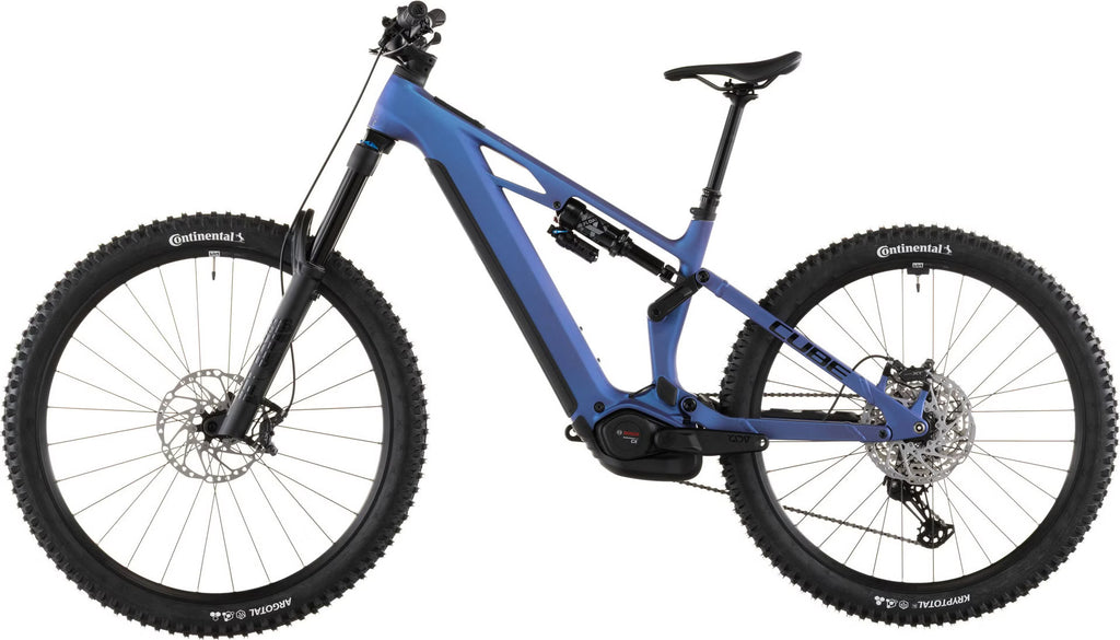 Cube Stereo Hybrid One77 HPC SLX 800 – VTT Électrique Carbone Bosch 800Wh 120 Nm Shimano XT 12v Mullet 29"/27.5" – Bleu Iris Violet 2026
