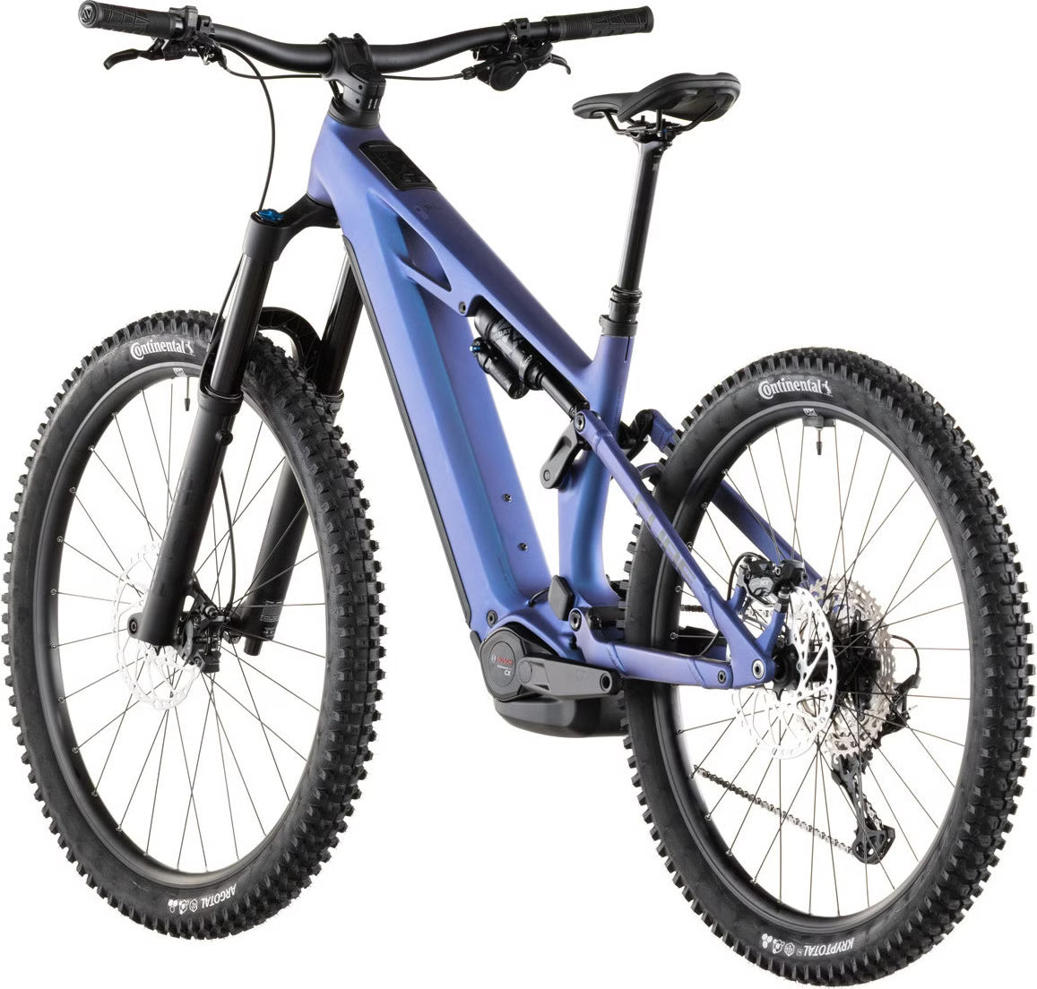 Cube Stereo Hybrid One77 HPC SLX 800 – VTT Électrique Carbone Bosch 800Wh 120 Nm Shimano XT 12v Mullet 29"/27.5" – Bleu Iris Violet 2026