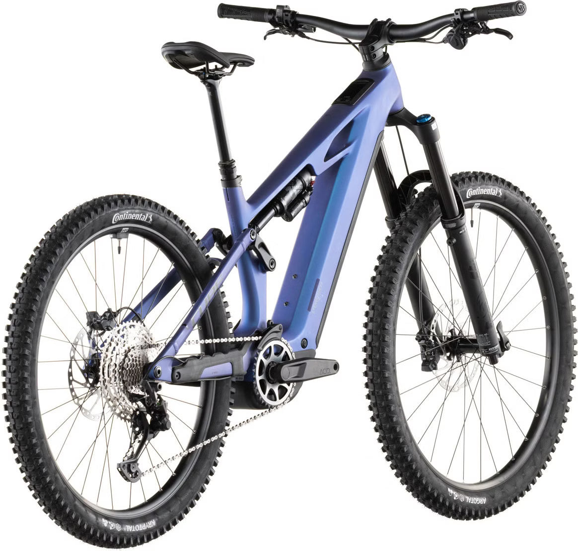 Cube Stereo Hybrid One77 HPC SLX 800 – VTT Électrique Carbone Bosch 800Wh 120 Nm Shimano XT 12v Mullet 29"/27.5" – Bleu Iris Violet 2026