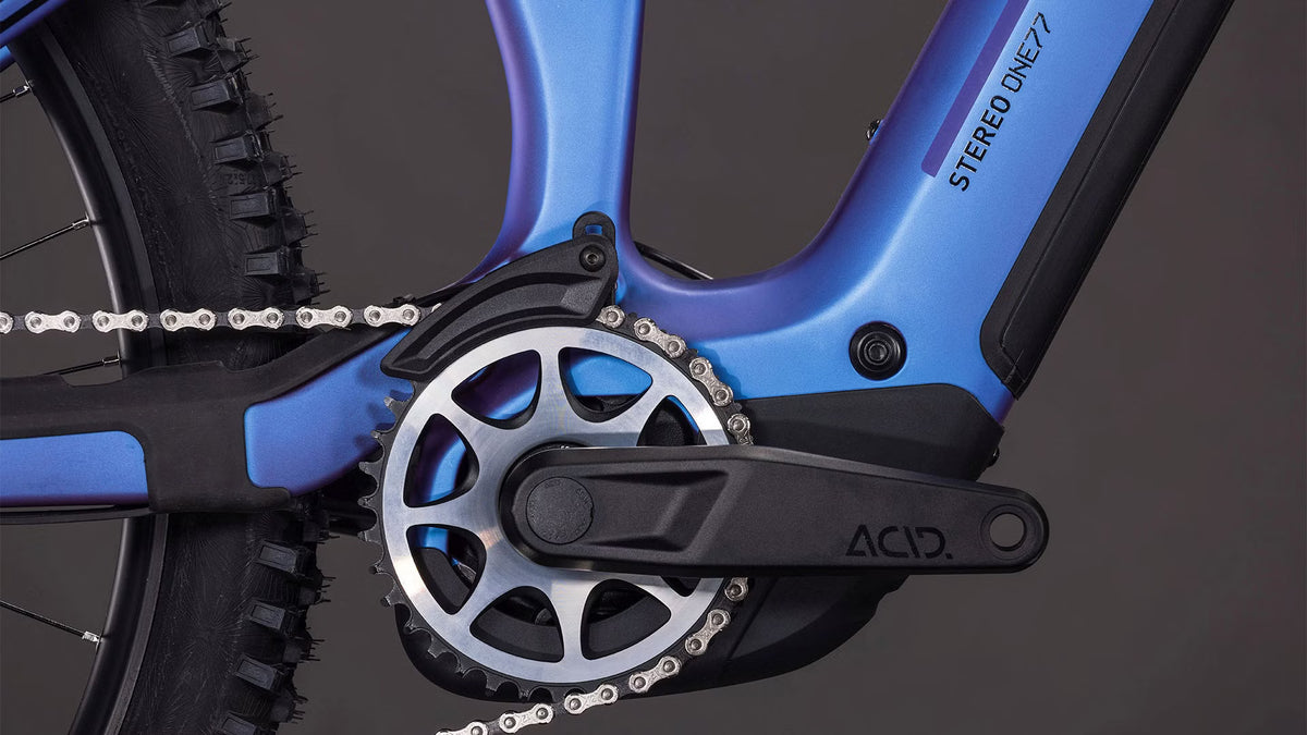 Cube Stereo Hybrid One77 HPC SLX 800 – VTT Électrique Carbone Bosch 800Wh 120 Nm Shimano XT 12v Mullet 29"/27.5" – Bleu Iris Violet 2026