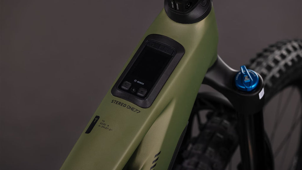 Cube Stereo Hybrid One77 HPC TM 800 – VTT Électrique Carbone Bosch 800Wh 120 Nm SRAM GX Eagle AXS Mullet 29"/27.5" – Vert Reed Matrix 2026