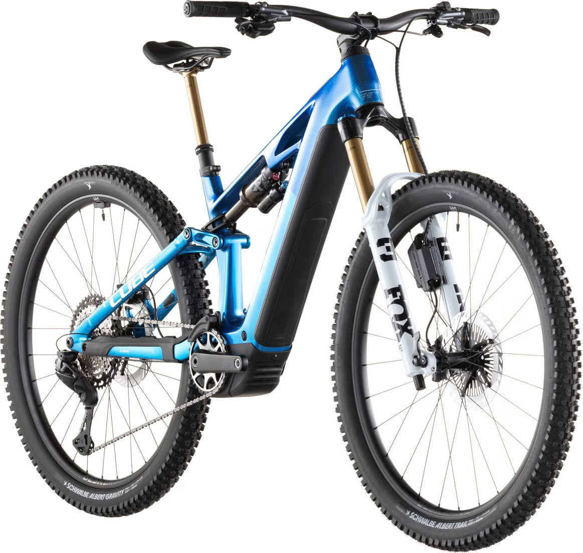Cube Stereo Hybrid One44 HPC AT 800 – VTT Électrique Carbone Bosch 800Wh 120 Nm 29" – Bleu Actionteam 2026
