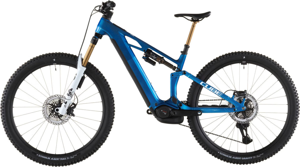 Cube Stereo Hybrid One44 HPC AT 800 – VTT Électrique Carbone Bosch 800Wh 120 Nm 29" – Bleu Actionteam 2026