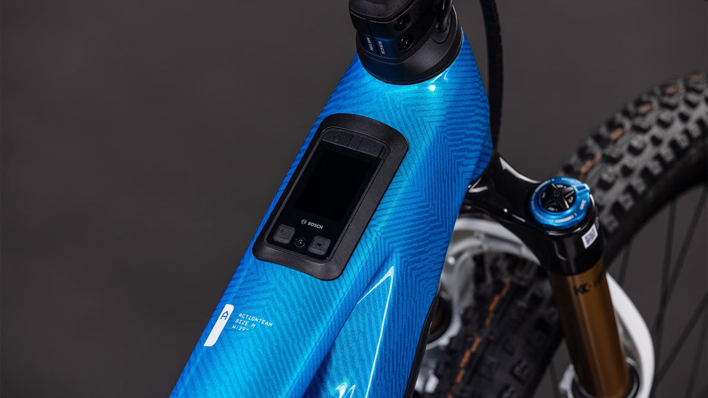 Cube Stereo Hybrid One44 HPC AT 800 – VTT Électrique Carbone Bosch 800Wh 120 Nm 29" – Bleu Actionteam 2026