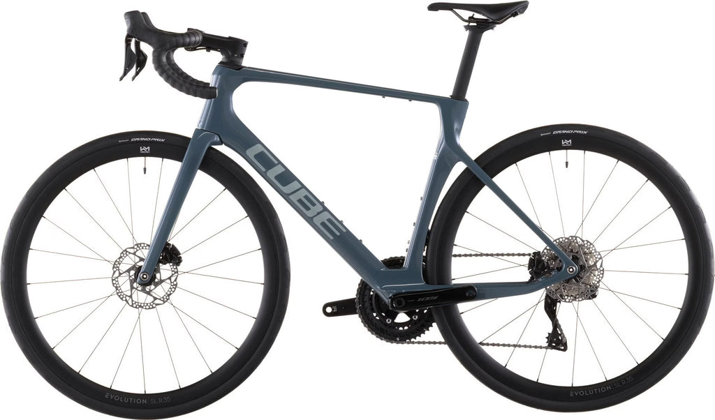 Vélo de Route Cube Agree C:62 One Shimano 105 Di2 12V 700 mm Bleu Gris Storm 2026