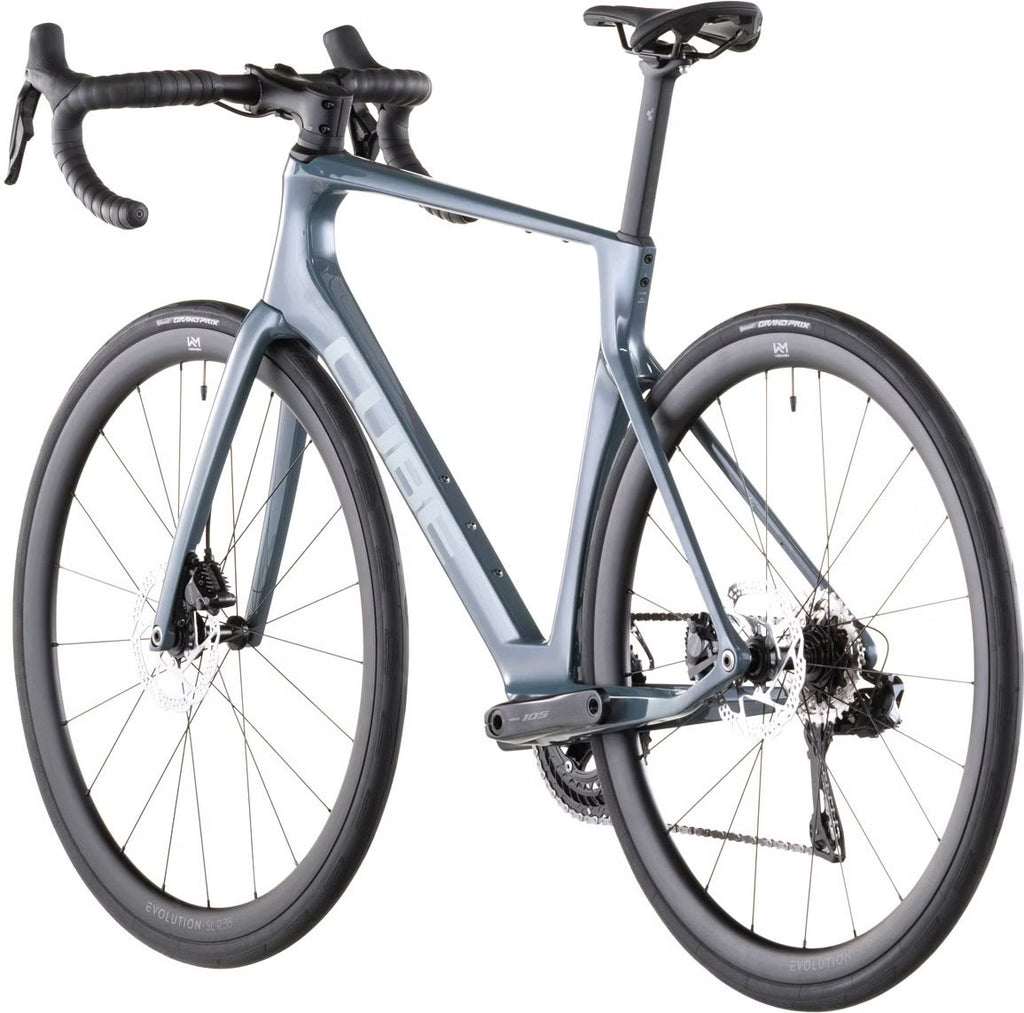 Vélo de Route Cube Agree C:62 One Shimano 105 Di2 12V 700 mm Bleu Gris Storm 2026
