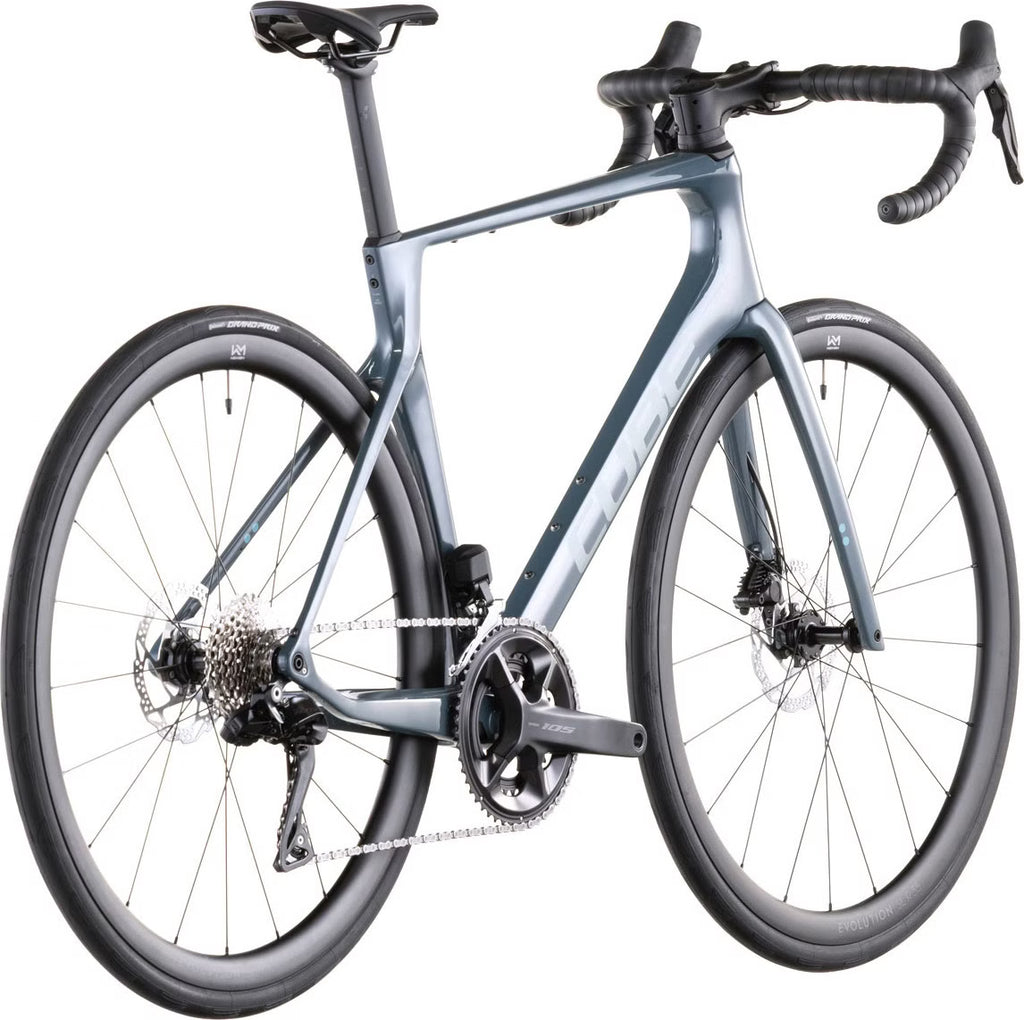 Vélo de Route Cube Agree C:62 One Shimano 105 Di2 12V 700 mm Bleu Gris Storm 2026