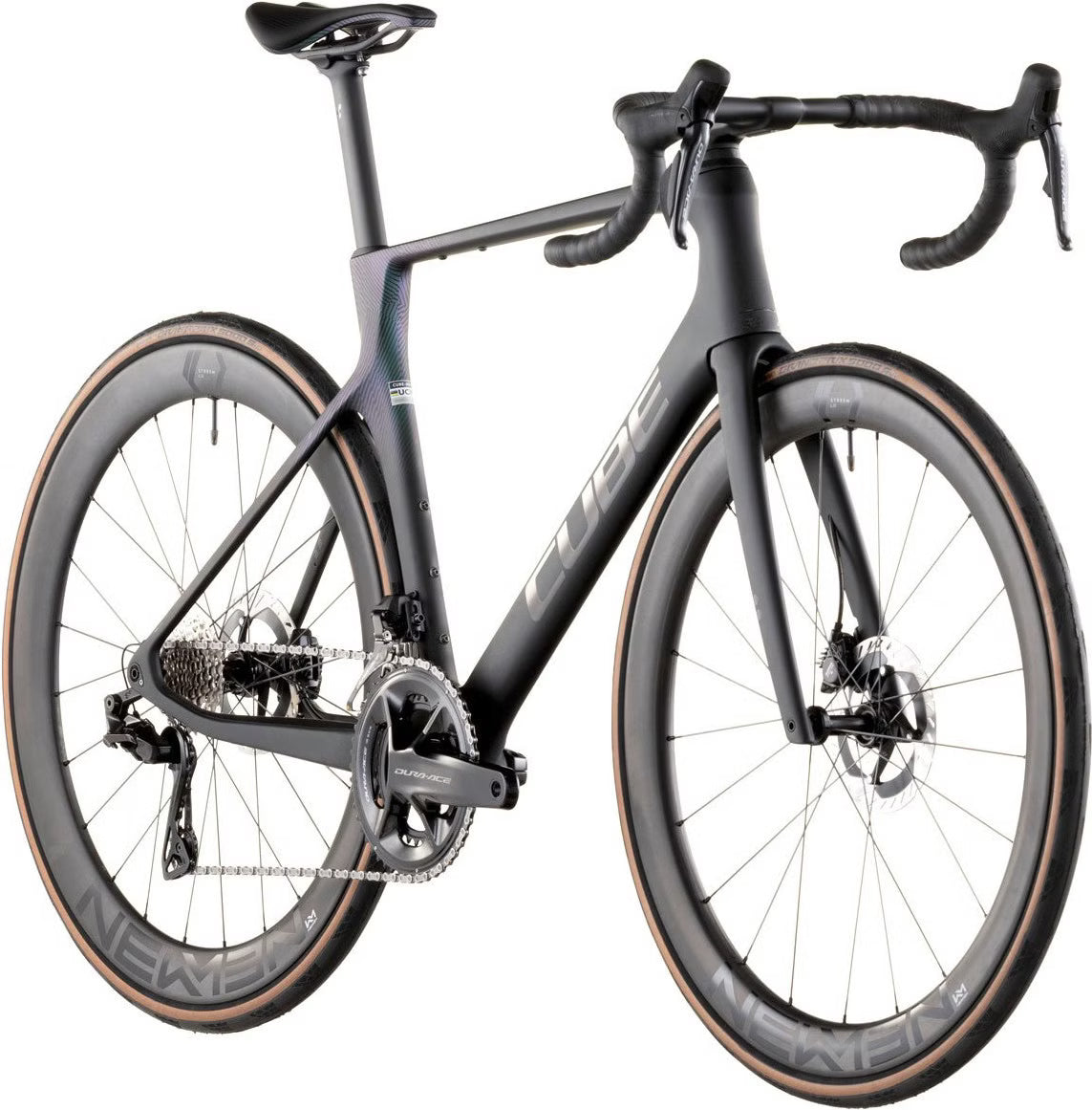 Vélo de Route Cube Agree C:62 SLT Shimano Dura-Ace Di2 12V 700 mm Noir Vert Irisé 2026