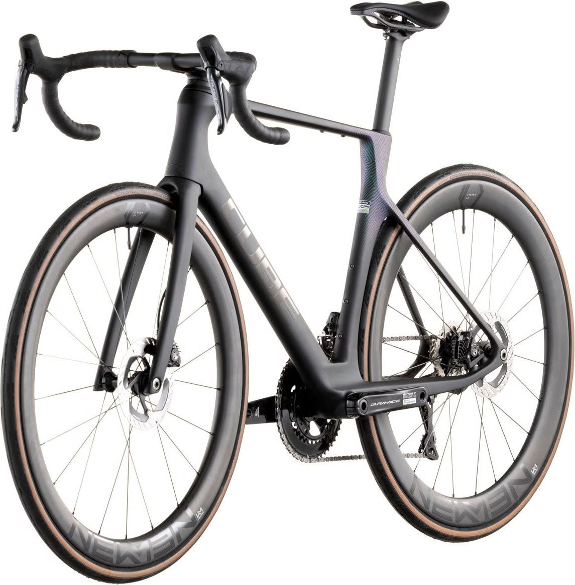 Vélo de Route Cube Agree C:62 SLT Shimano Dura-Ace Di2 12V 700 mm Noir Vert Irisé 2026