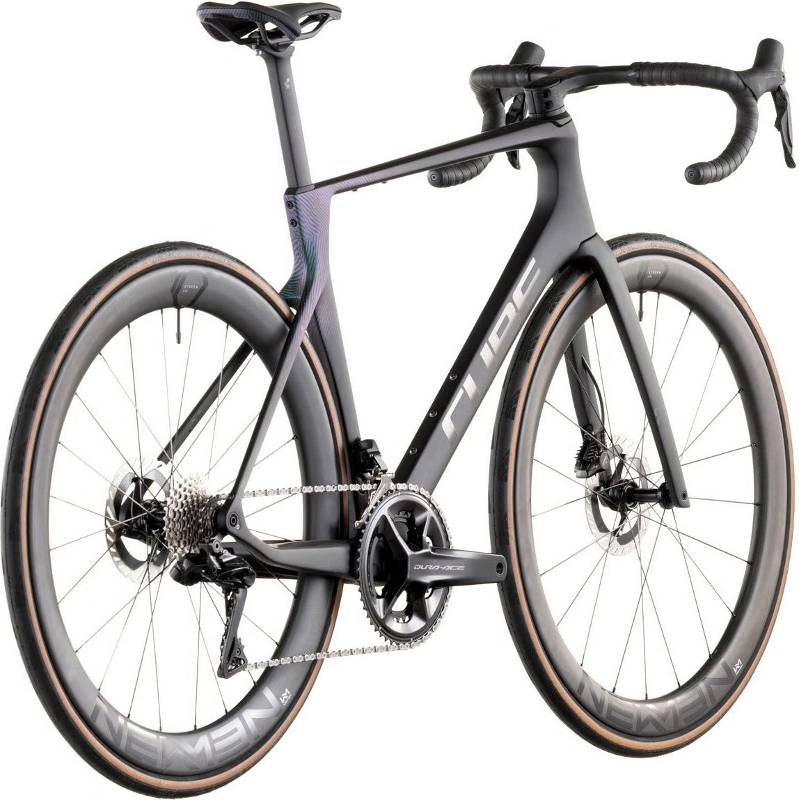 Vélo de Route Cube Agree C:62 SLT Shimano Dura-Ace Di2 12V 700 mm Noir Vert Irisé 2026
