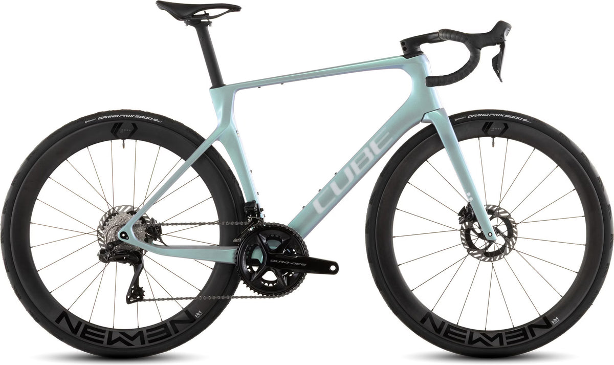 Vélo de Route Cube Agree C:62 SLT Shimano Dura-Ace Di2 12V 700 mm Vert Bleu Fusion 2026