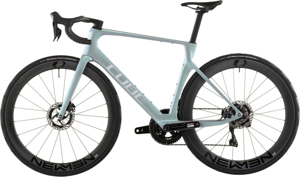 Vélo de Route Cube Agree C:62 SLT Shimano Dura-Ace Di2 12V 700 mm Vert Bleu Fusion 2026