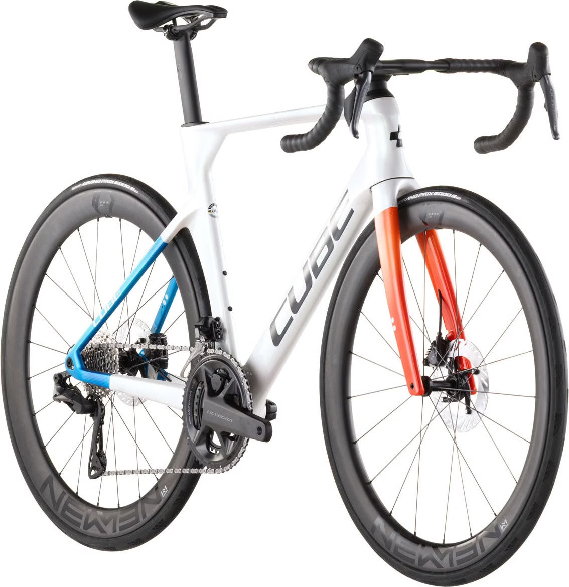 Vélo de Route Cube Litening Aero C:68X Race Shimano Ultegra Di2 12V 700 mm Blanc Nacré Teamline 2026
