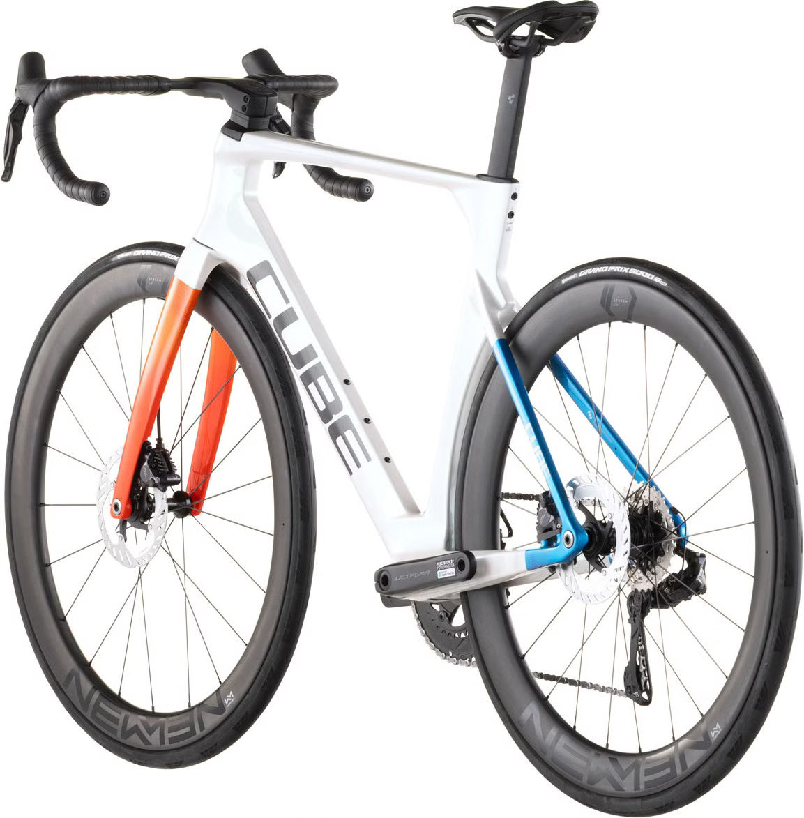 Vélo de Route Cube Litening Aero C:68X Race Shimano Ultegra Di2 12V 700 mm Blanc Nacré Teamline 2026