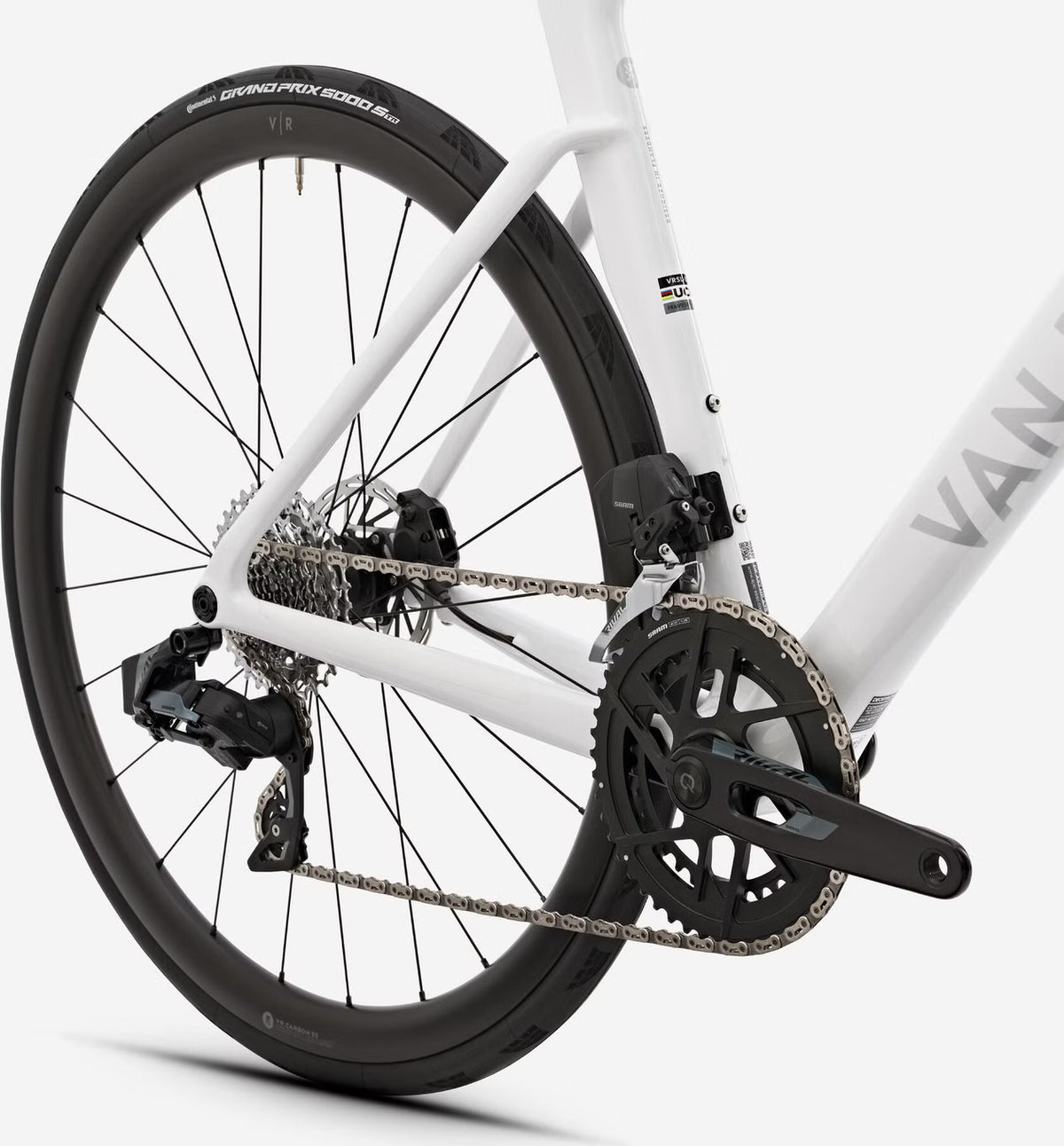 Vélo de Route Van Rysel RCR Sram Rival AXS 12V 700mm Blanc