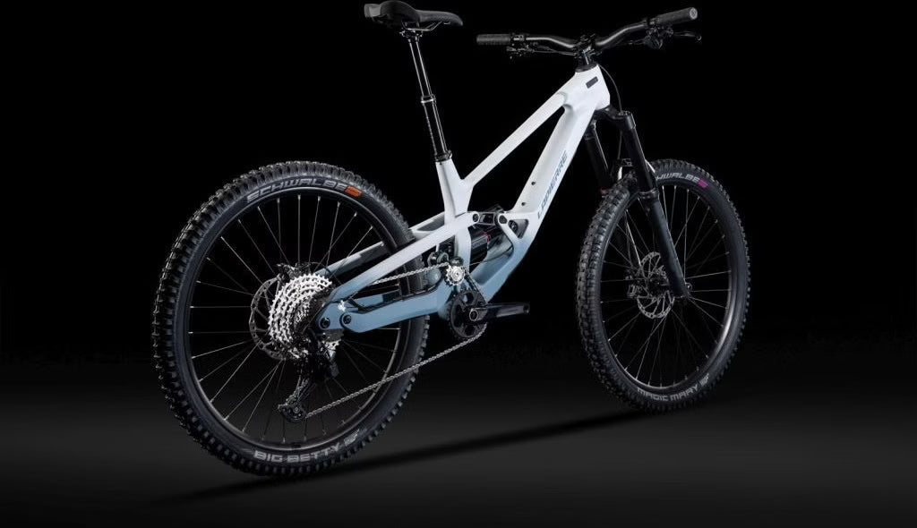 Lapierre Spicy CF 6.9 – VTT Enduro Tout-Suspendu Carbone Shimano 12v 29"/27.5" – Blanc/Bleu Mat 2025