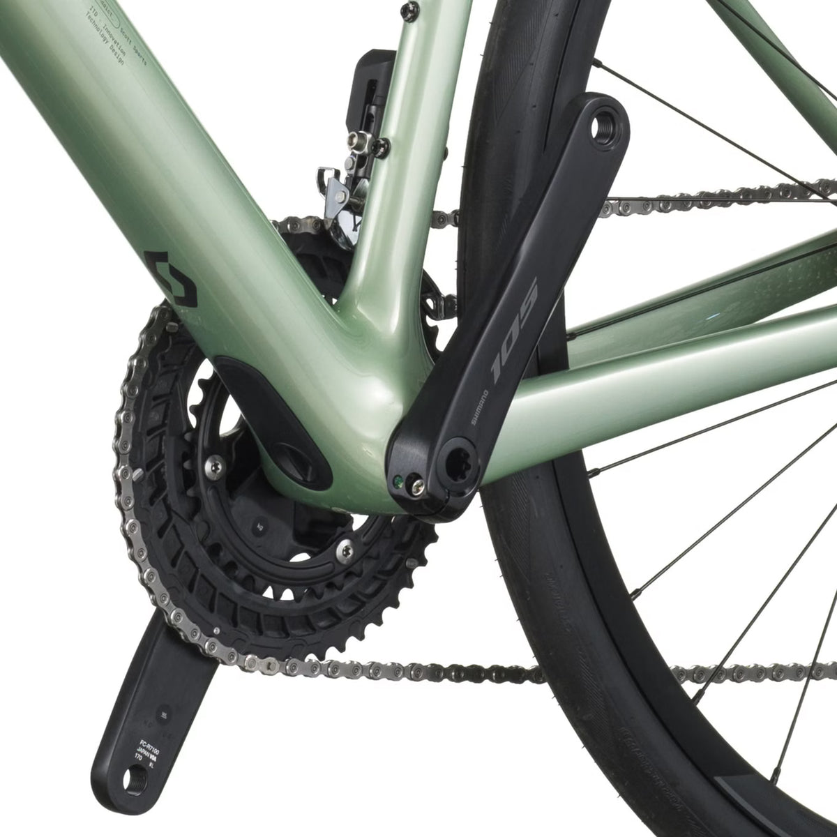 Vélo de Route Scott Addict 40 Shimano 105 Di2 12V 700 mm Vert 2026