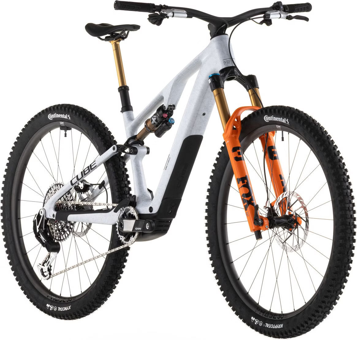 Cube AMS Hybrid One44 C:68X Super TM 400X 29'' VTT Électrique Tout-Suspendu SRAM AXS 12V Bosch 60 Nm 400 Wh Gris Fog Fibre 2026