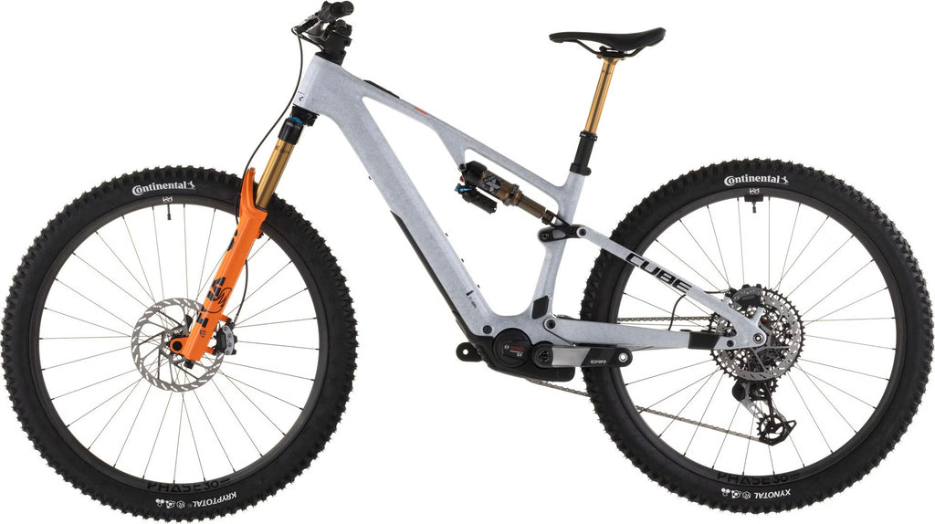 Cube AMS Hybrid One44 C:68X Super TM 400X 29'' VTT Électrique Tout-Suspendu SRAM AXS 12V Bosch 60 Nm 400 Wh Gris Fog Fibre 2026