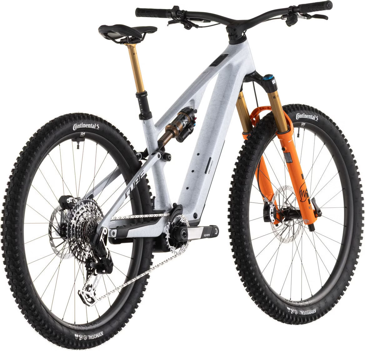 Cube AMS Hybrid One44 C:68X Super TM 400X 29'' VTT Électrique Tout-Suspendu SRAM AXS 12V Bosch 60 Nm 400 Wh Gris Fog Fibre 2026